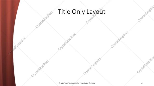 Title Only presentation slide layout