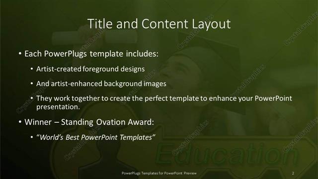 Title and Content presentation slide layout