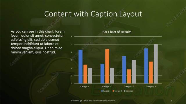 Content with Caption presentation slide layout