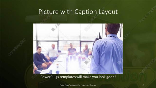 Picture with Caption presentation slide layout