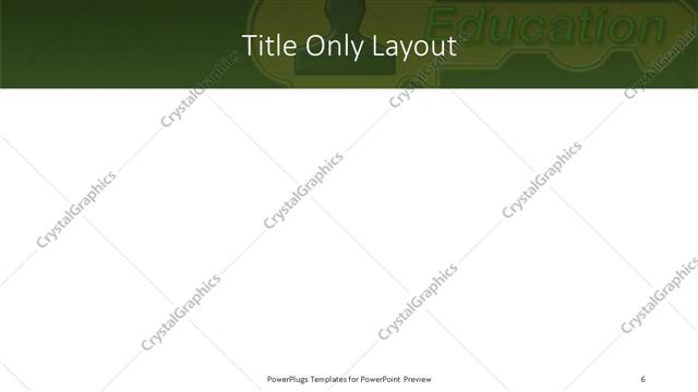 Title Only presentation slide layout