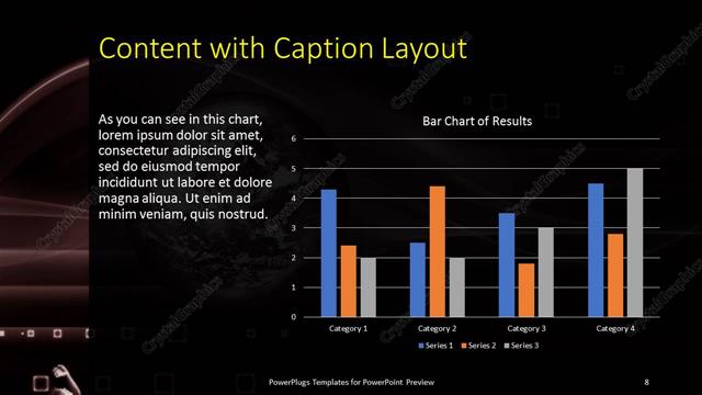 Content with Caption presentation slide layout