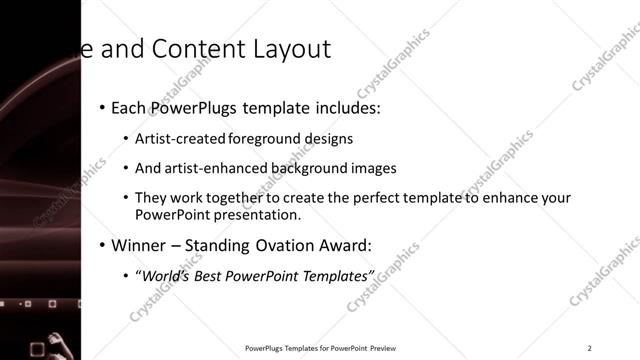 Title and Content presentation slide layout
