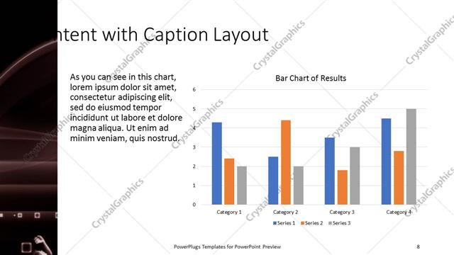 Content with Caption presentation slide layout