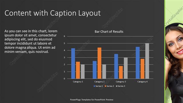 Content with Caption presentation slide layout