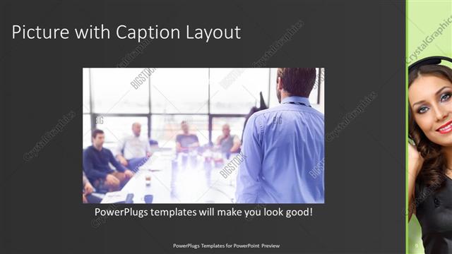 Picture with Caption presentation slide layout
