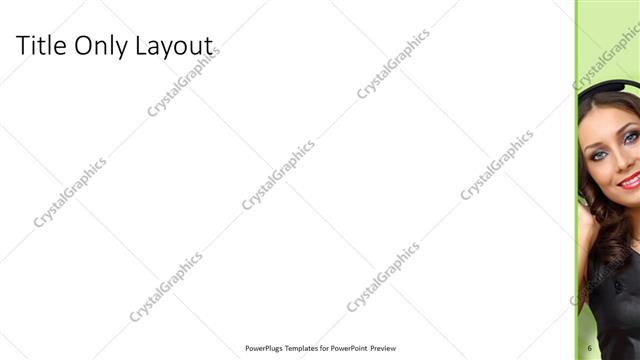 Title Only presentation slide layout