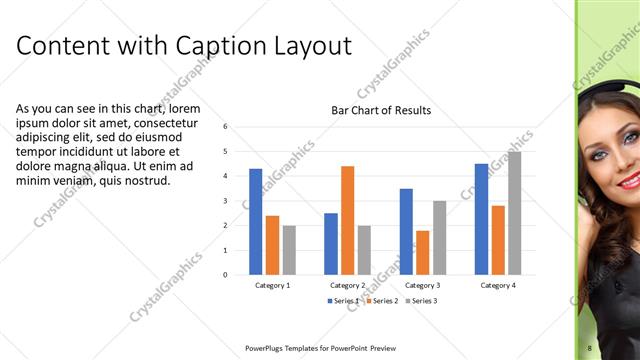 Content with Caption presentation slide layout