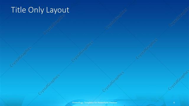 Title Only presentation slide layout