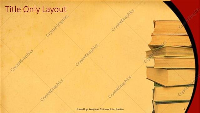 Title Only presentation slide layout