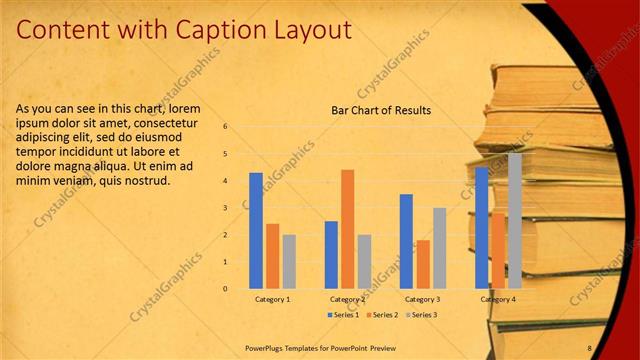 Content with Caption presentation slide layout