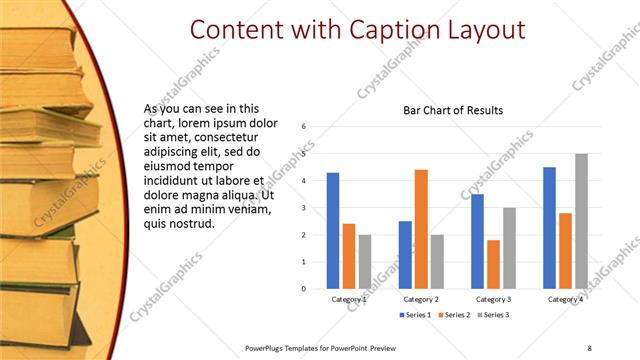 Content with Caption presentation slide layout