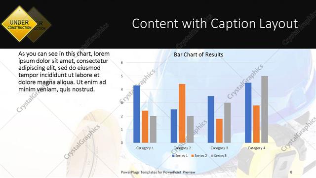 Content with Caption presentation slide layout