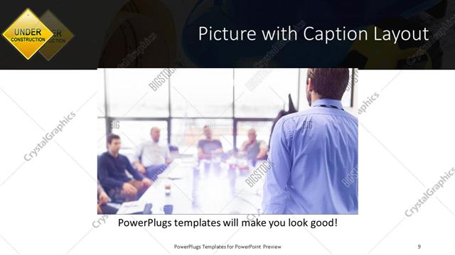 Picture with Caption presentation slide layout