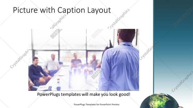 Picture with Caption presentation slide layout