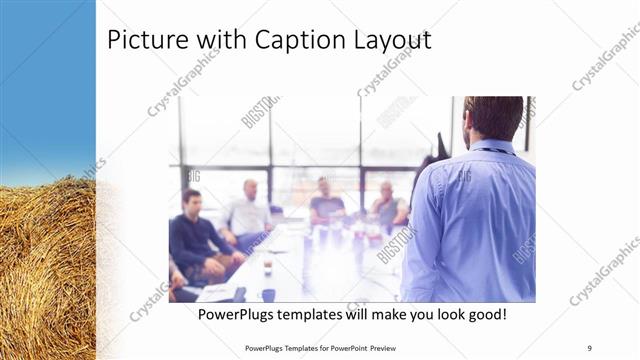 Picture with Caption presentation slide layout