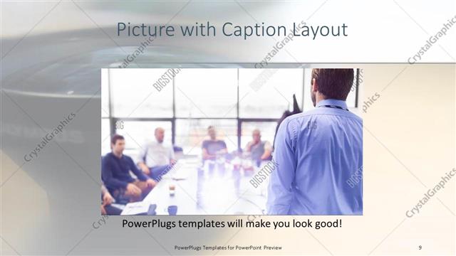 Picture with Caption presentation slide layout