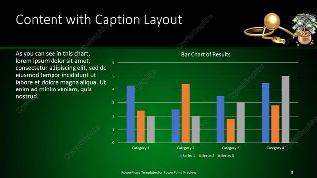Content with Caption presentation slide layout