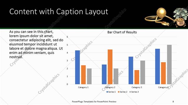Content with Caption presentation slide layout