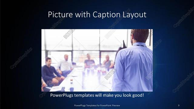 Picture with Caption presentation slide layout