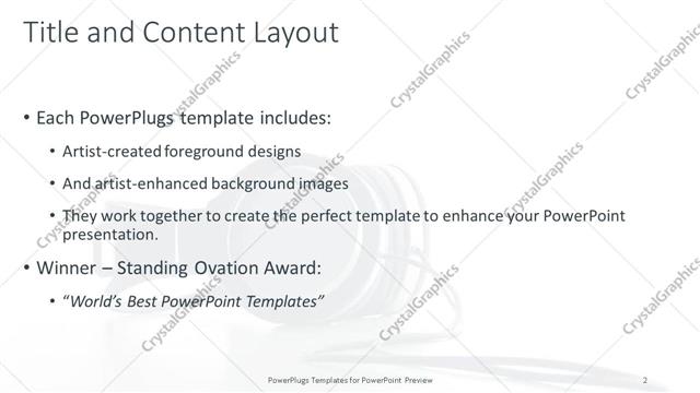 Title and Content presentation slide layout