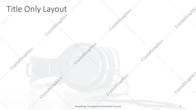 Title Only presentation slide layout