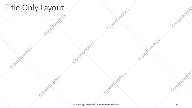 Title Only presentation slide layout