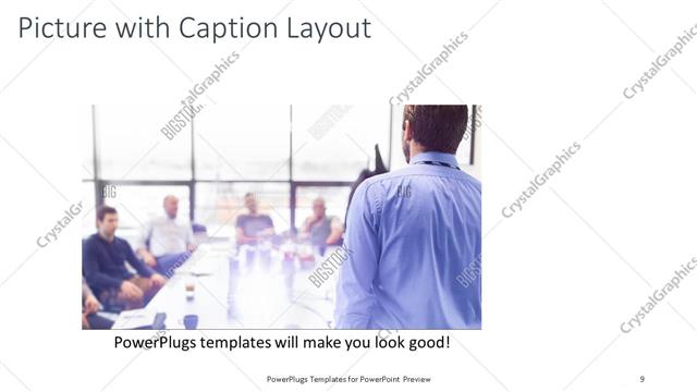 Picture with Caption presentation slide layout