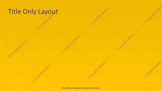 Title Only presentation slide layout