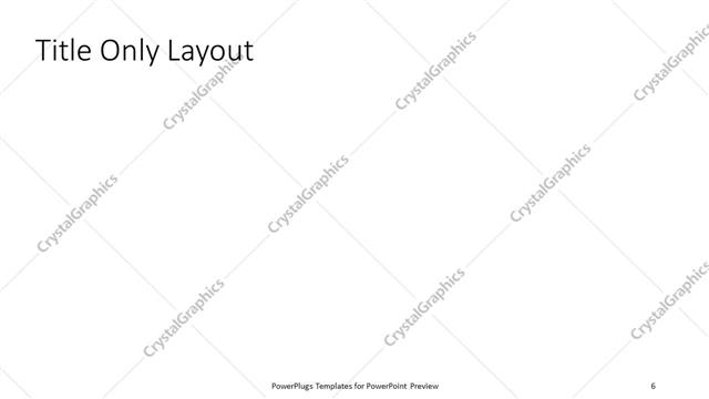 Title Only presentation slide layout