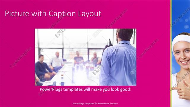 Picture with Caption presentation slide layout