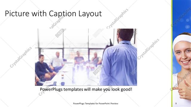 Picture with Caption presentation slide layout