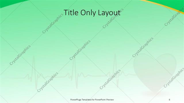 Title Only presentation slide layout