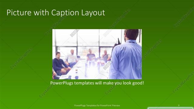 Picture with Caption presentation slide layout