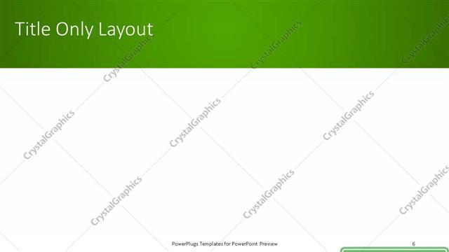 Title Only presentation slide layout