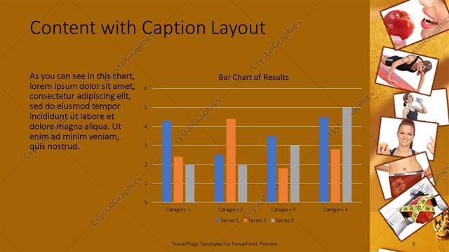 Content with Caption presentation slide layout