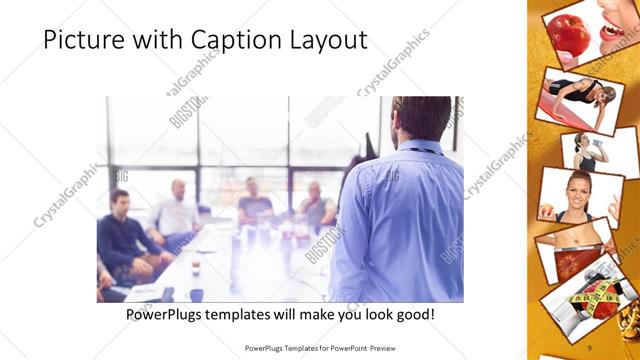 Picture with Caption presentation slide layout