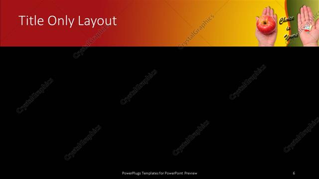 Title Only presentation slide layout