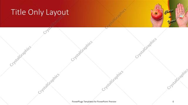 Title Only presentation slide layout