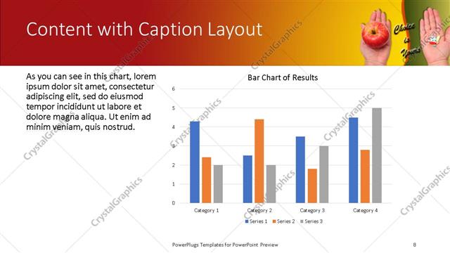 Content with Caption presentation slide layout