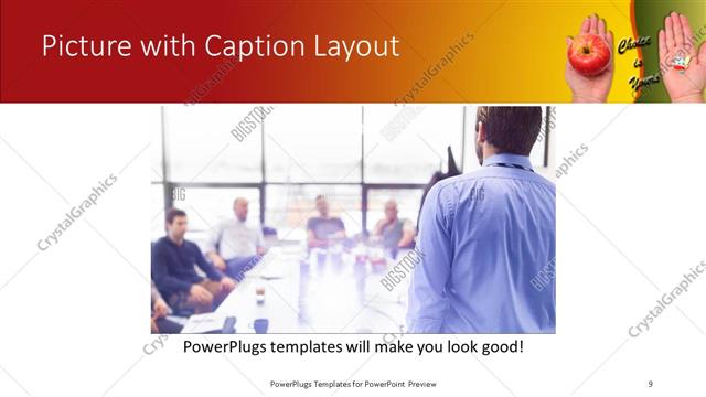 Picture with Caption presentation slide layout