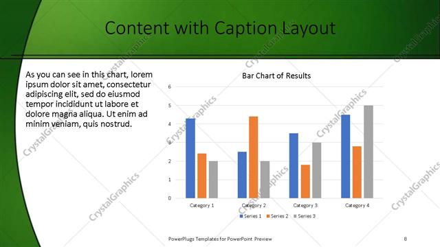 Content with Caption presentation slide layout
