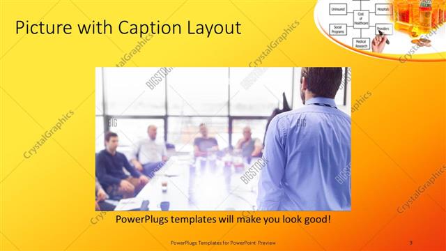 Picture with Caption presentation slide layout