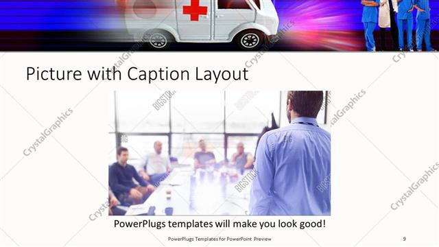 Picture with Caption presentation slide layout
