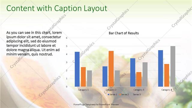 Content with Caption presentation slide layout
