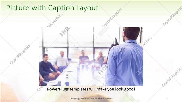 Picture with Caption presentation slide layout