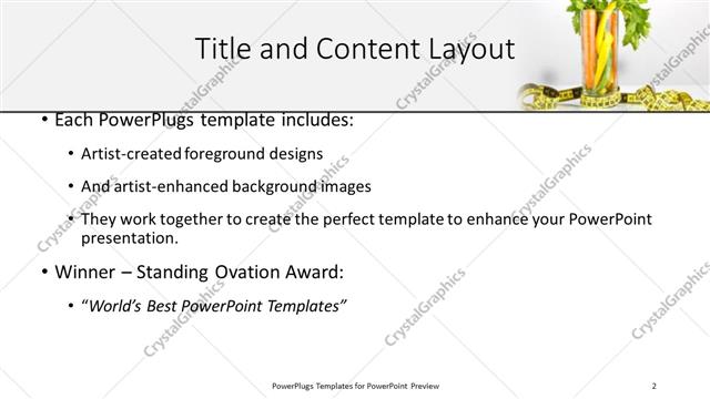Title and Content presentation slide layout