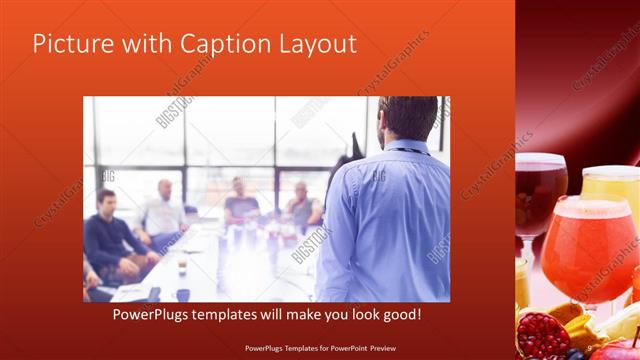 Picture with Caption presentation slide layout