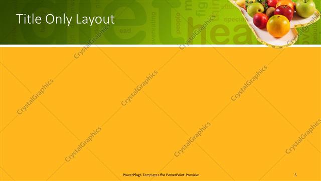 Title Only presentation slide layout