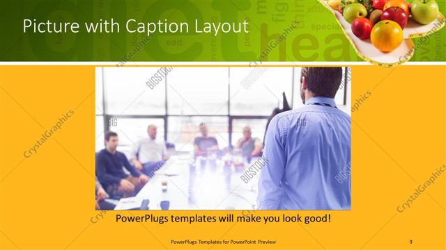 Picture with Caption presentation slide layout